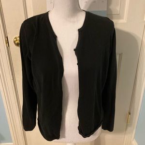 black cardigan